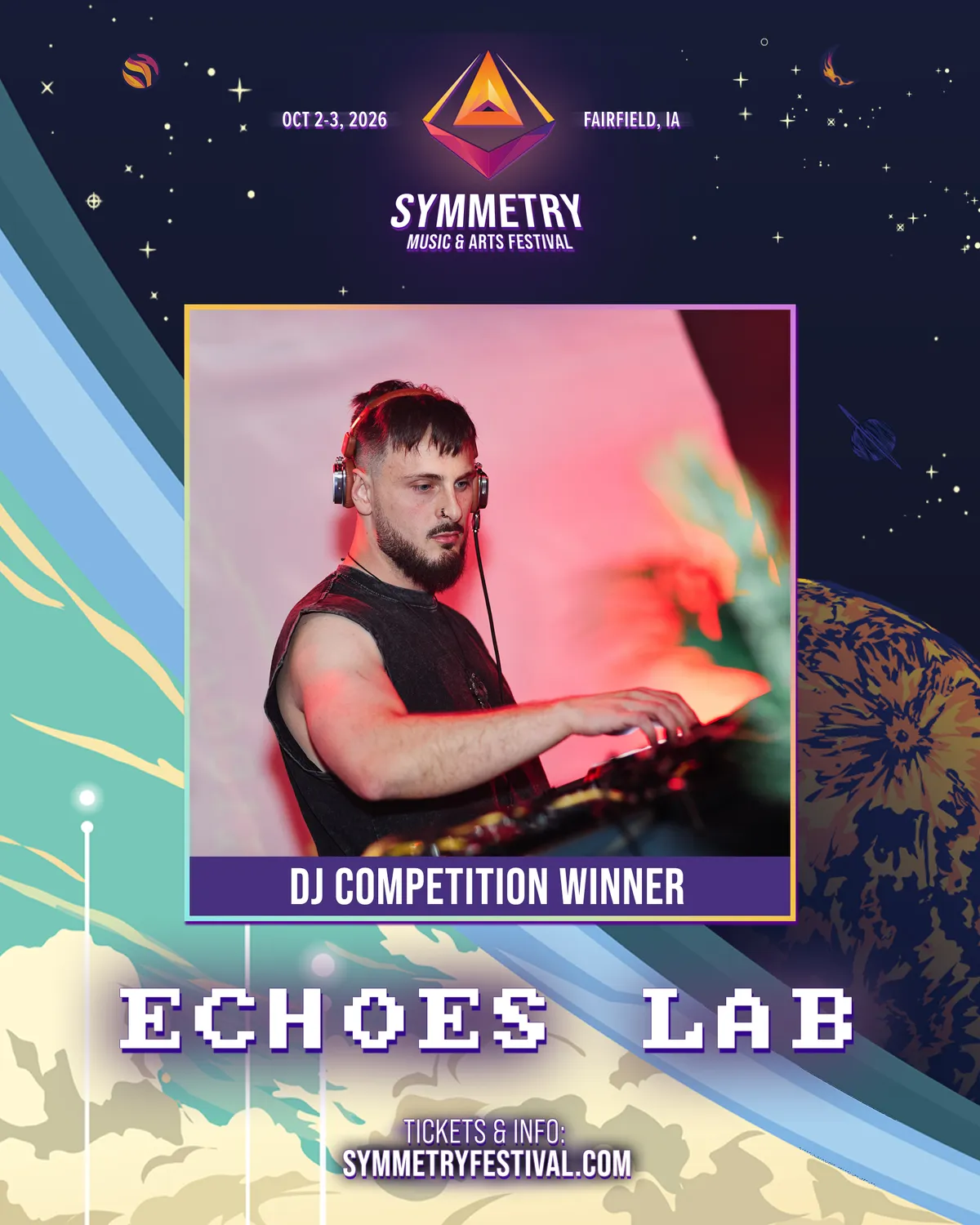 Symmetry Festival 2026 DJ competition winner - Echoes Lab