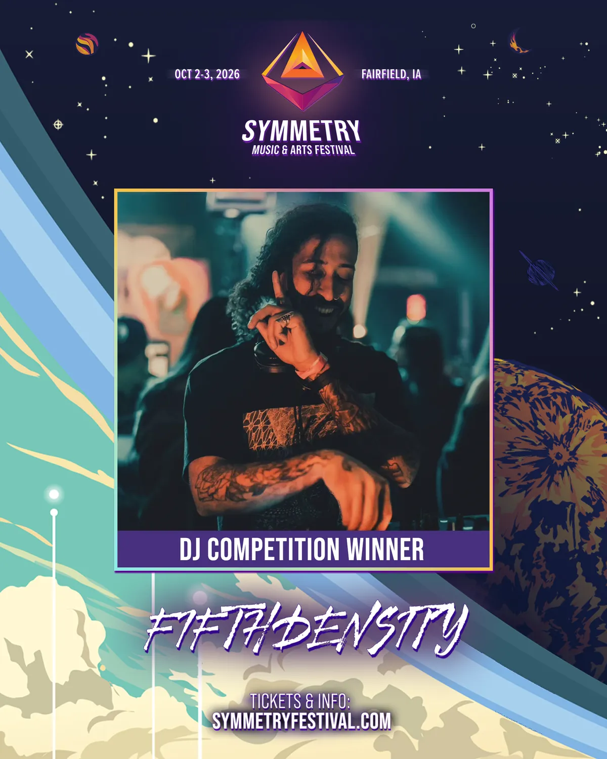 Symmetry Festival 2026 DJ competition winner - FifthDensity