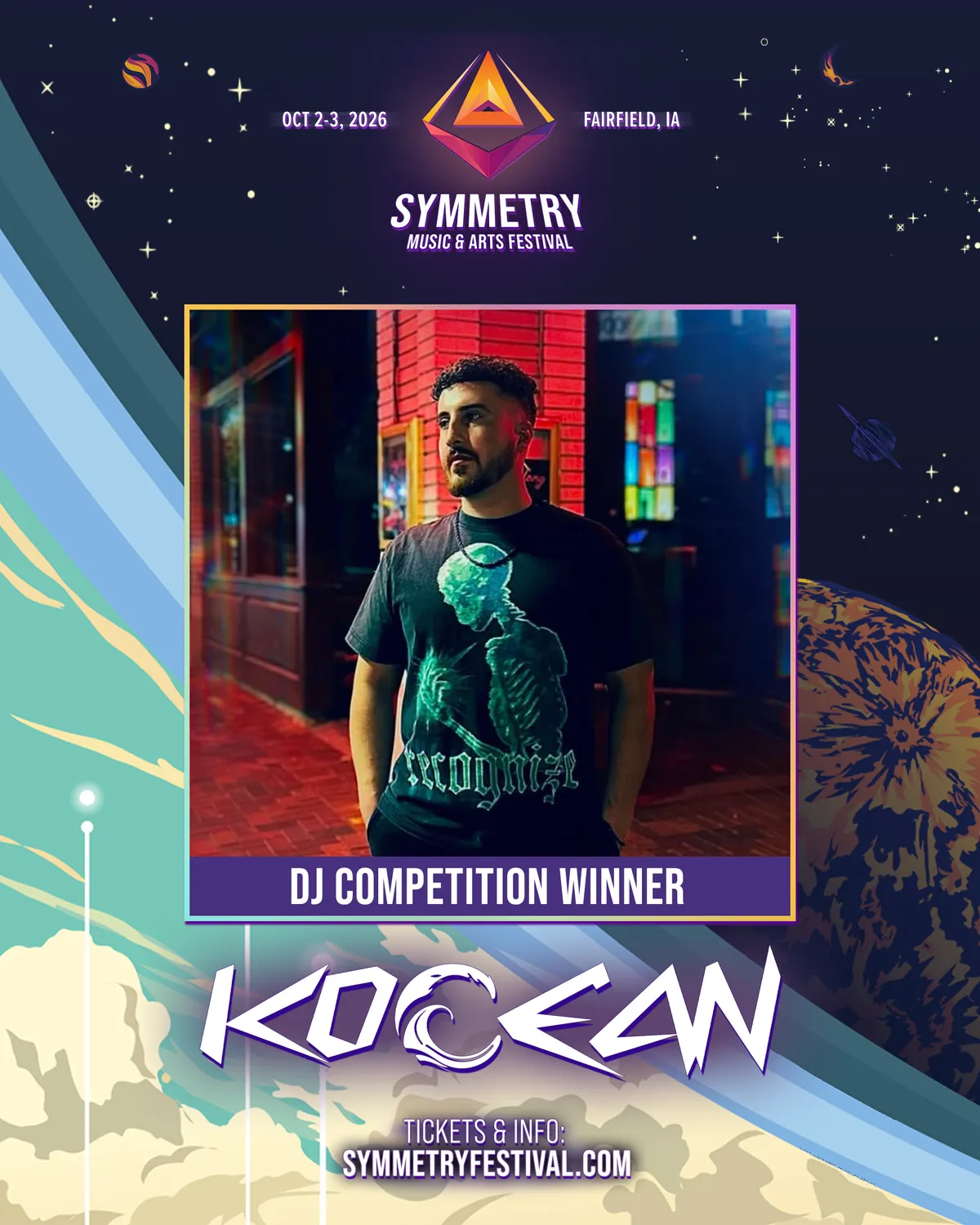 Symmetry Festival 2026 DJ competition winner - KOCEAN