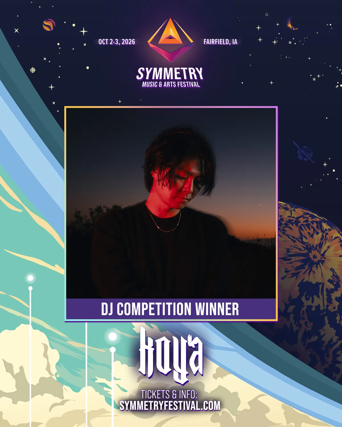Symmetry Festival 2026 DJ competition winner - Koya