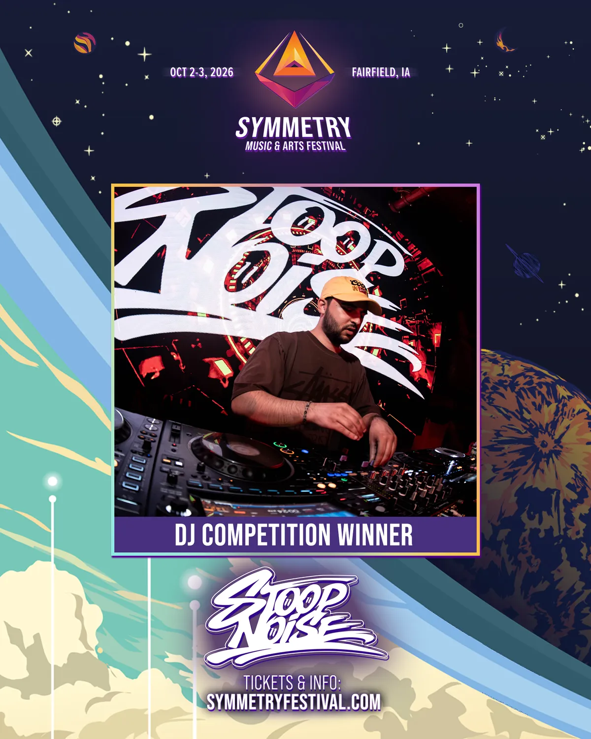 Symmetry Festival 2026 DJ competition winner - Stoop Noise