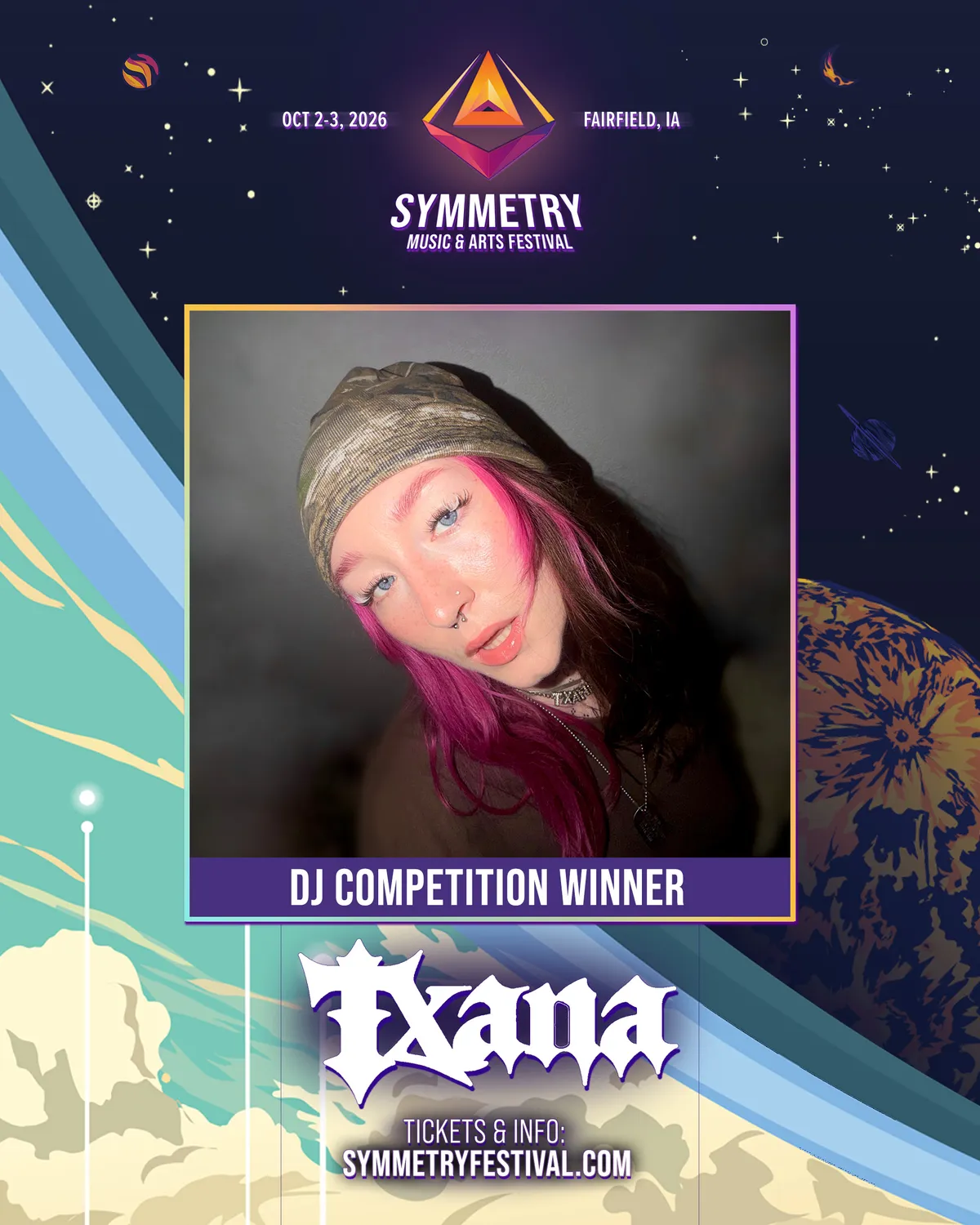 Symmetry Festival 2026 DJ competition winner - TXANA