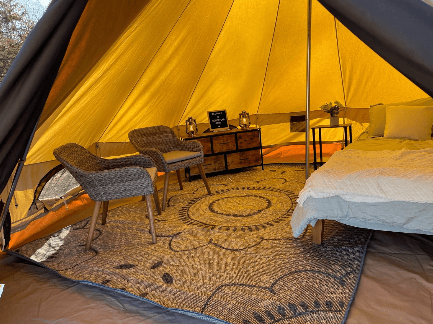 Symmetry Music Festival 2026 | Oct 2-3, 2026 | VIP+ Glamping Tent Interior